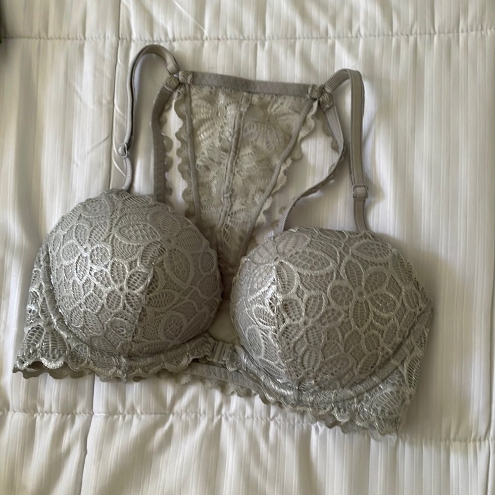 New PINK racer back bra (front clip)